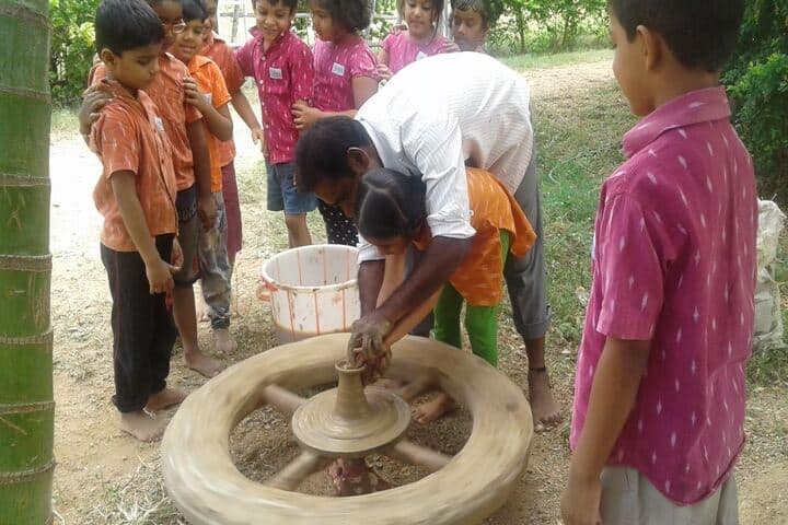 Abhaya School-Kids Pottery
