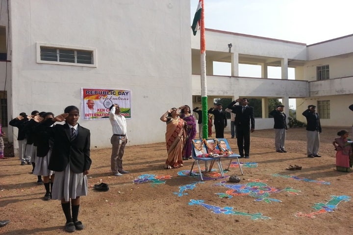 Kencrest International School-Flag Hoisting