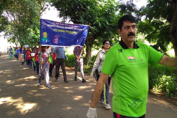 Kendriya Vidyalaya-Fit India Plogging