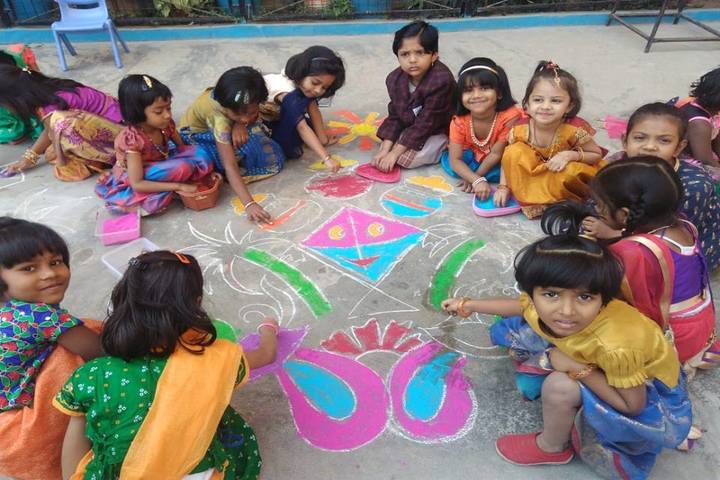 St Martins High School-Rangoli
