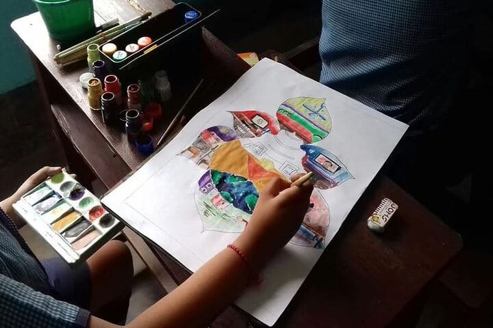 Siksha Bhavan Montessori School-Painting
