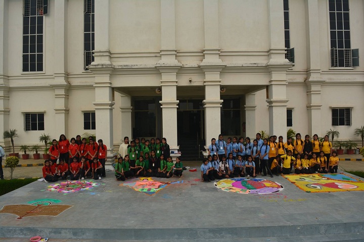 A M World School-Rangoli