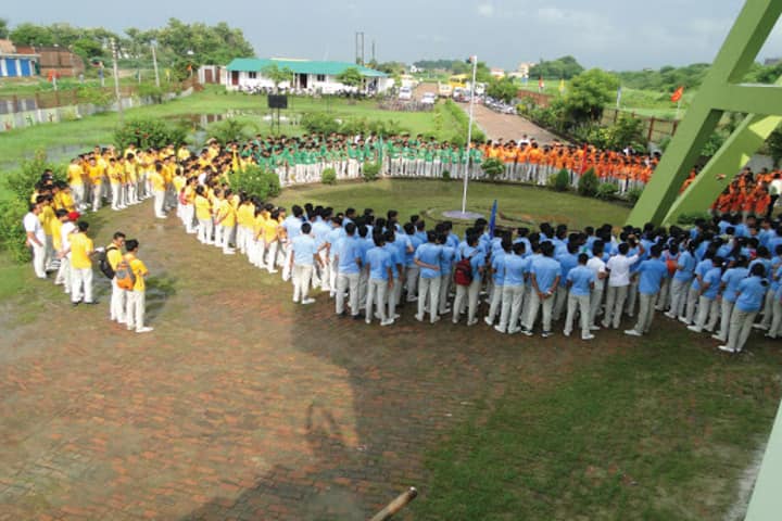 Aatmdeep Vidyalaya-Flag hoisting