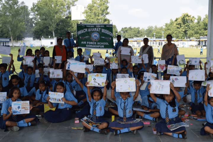 Air Force School-Swachh Bharat Activity