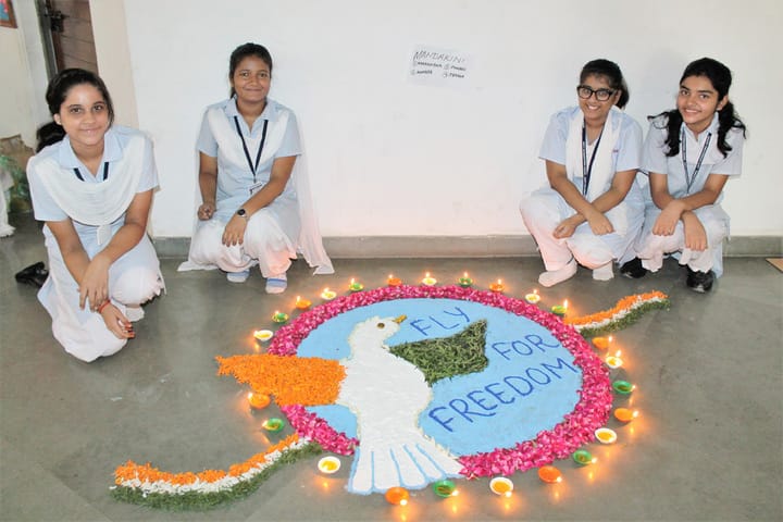 Amity International School-Rangoli Competition