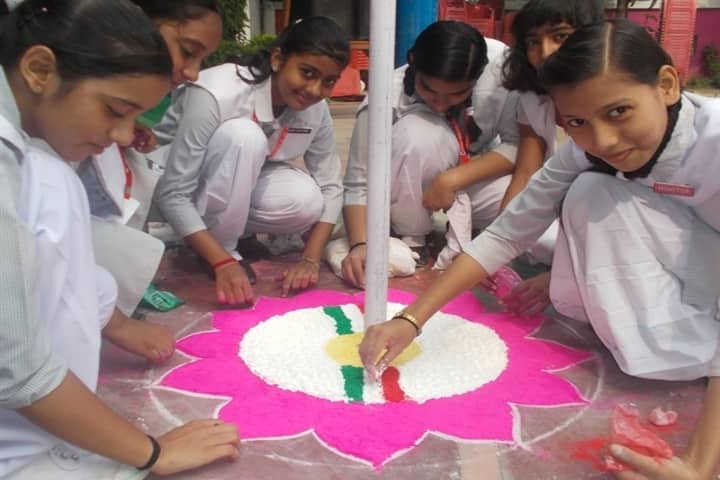 Anand Memorial Academy - Rangoli Competition