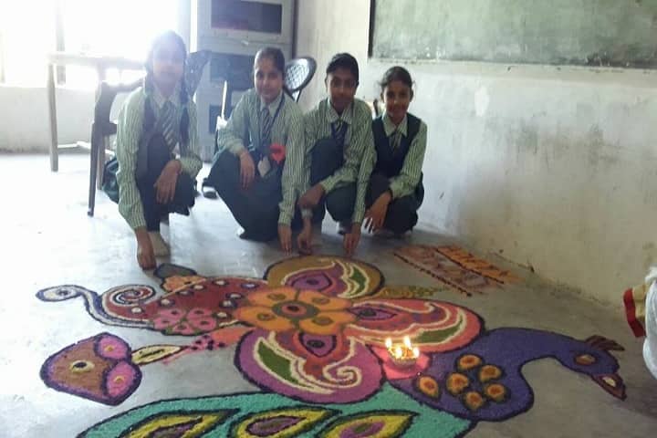 Aryavrat Academy-Rangoli Event