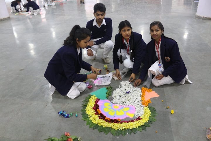 B Devras Saraswati Vidya Mandir-Rangoli