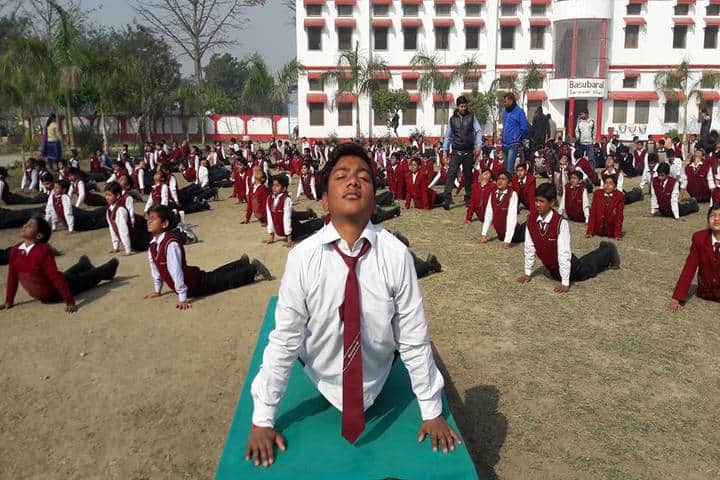 Basu Baral saraswathi vihar-Yoga day celebrations