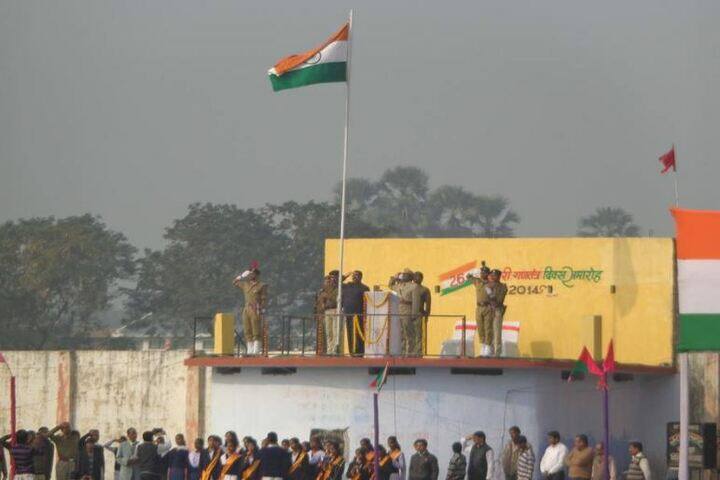 Saraswati Shishu Mandir-Flag Hoisting