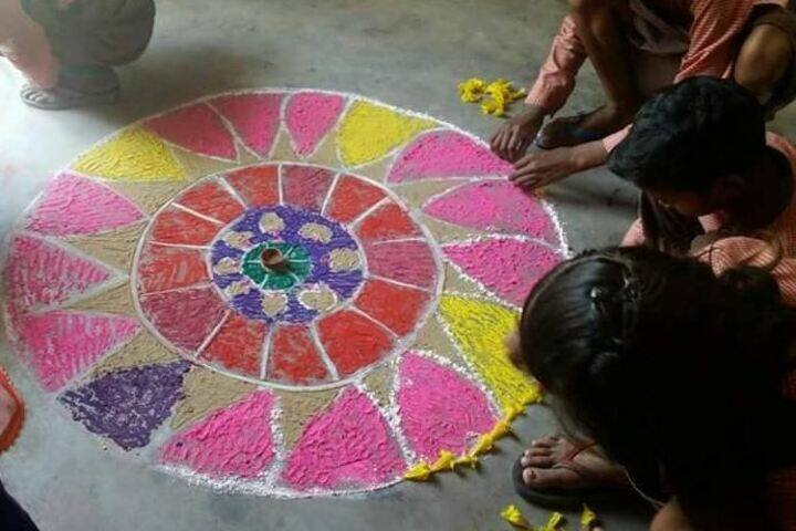 Saraswati Shishu Mandir-Rangoli