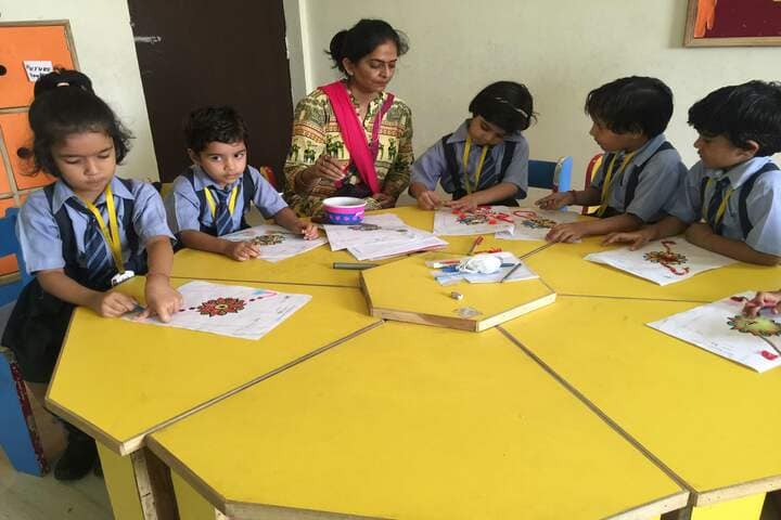 Bloom International School-Rakhi Making Competition