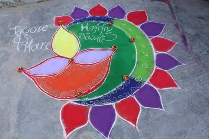 Blooming Dales Modern School- Rangoli Competition