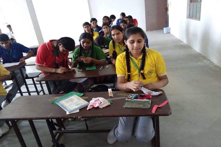 C V International School-Rakhi Making