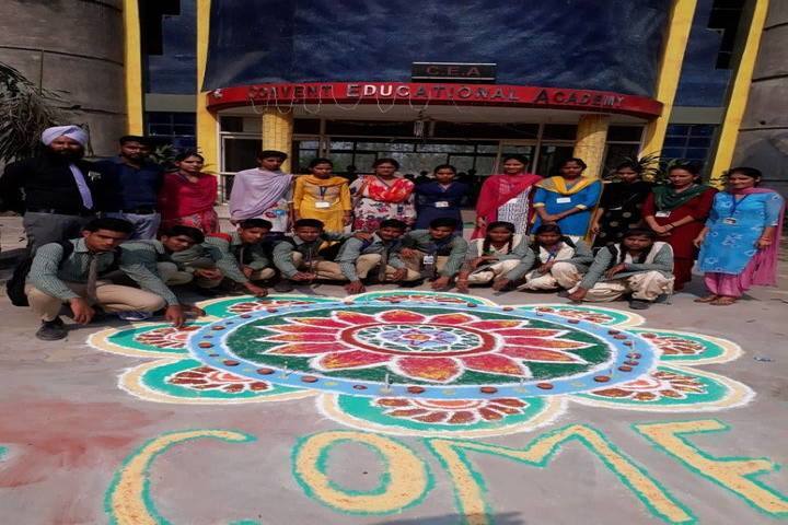 Convent Educational Academy-Rangoli