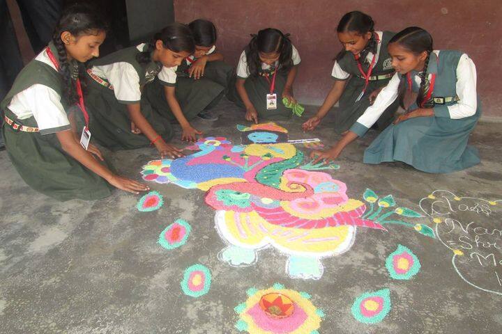 DMT Public School-Rangoli