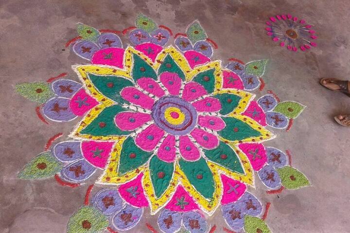 Divyajyoti Public School-Events rangoli