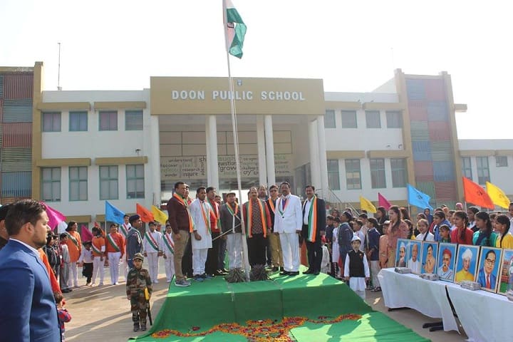 Doon Public School-Flag Hoisting