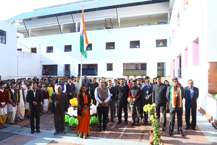 Dr K N Modi Global School-Flag Hoisting