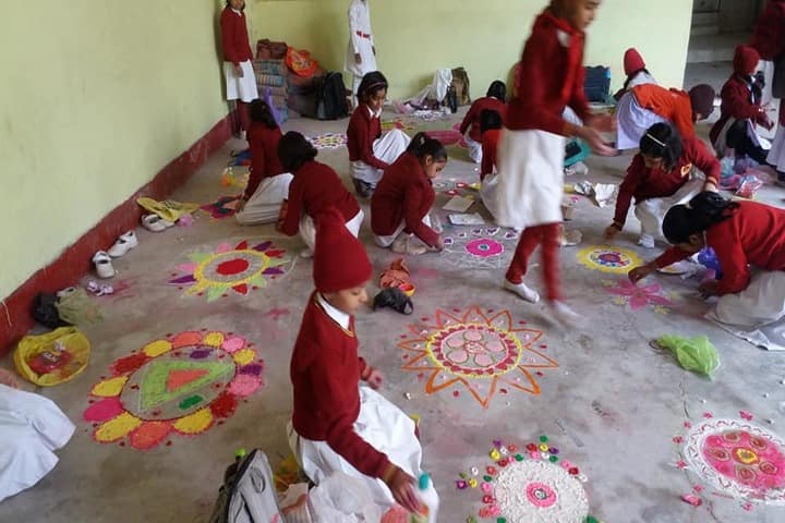 Sharshwati Shishu Vidya Mandir Chapra-Rangoli