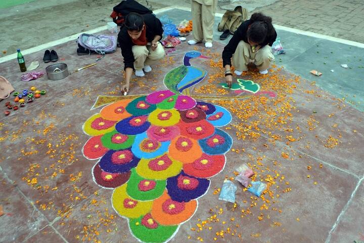St Gabriels Convent School-Rangoli Competiton