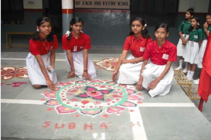H S Memorial Public School-Rangoli Competition