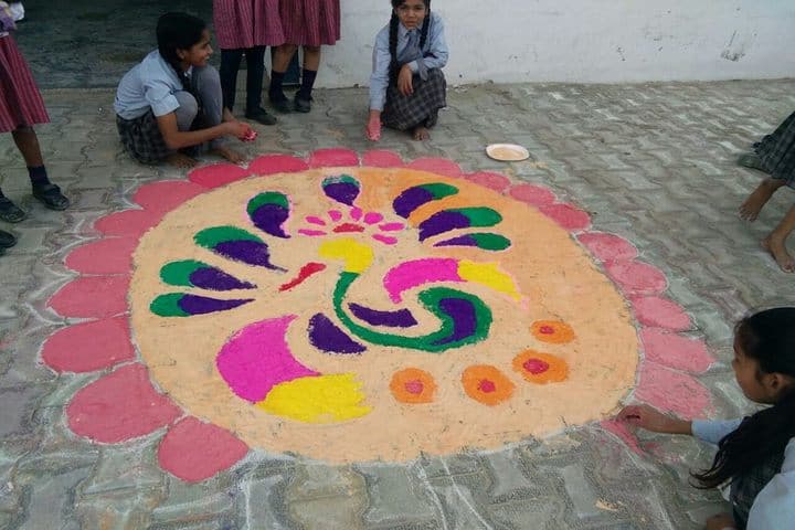 K.L.International Academy-Rangoli Competition