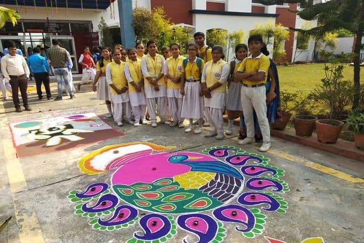 Kalvin Central Academy-Rangoli Competition