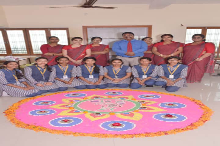 Manas Convent School-Rangoli event
