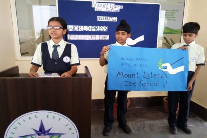 Mount Litera Zee School-World Press Freedom Day
