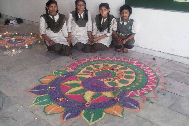 MSK International School-Rangoli Event