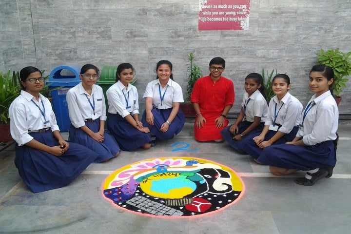 N S Public School-Rangoli Competition
