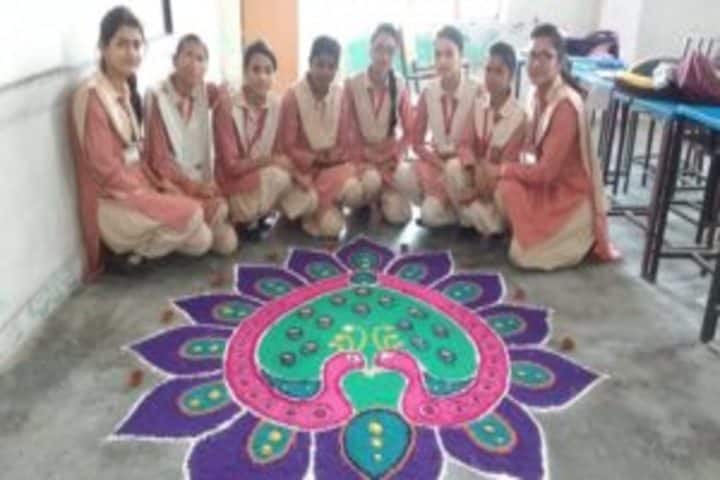 New Era English Academy-Rangoli Competition