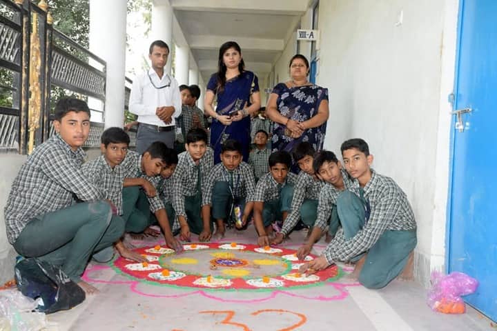 Vaishali Central Public School-Rangoli Competition