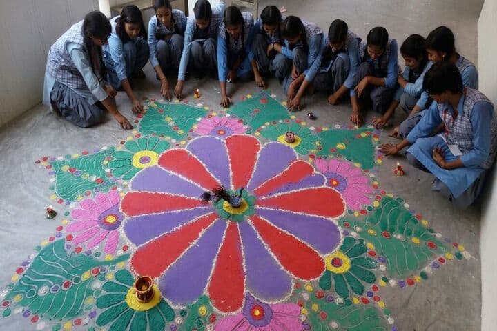 Rajnish Convent School-Rangoli