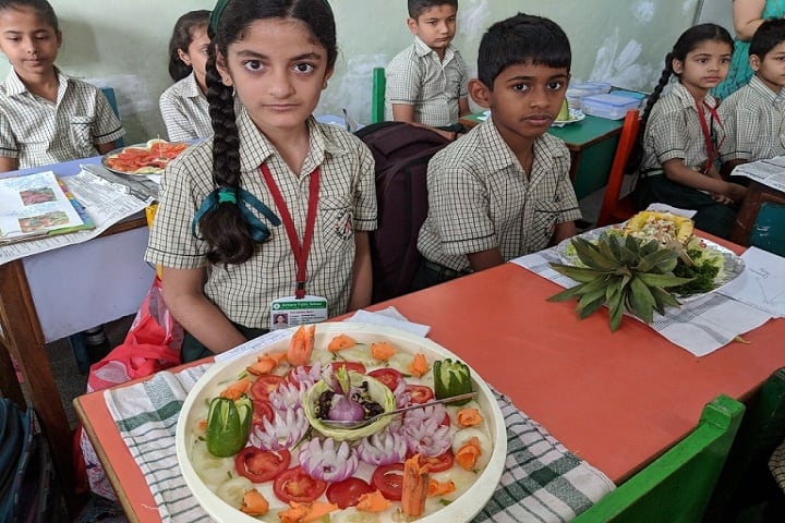 Ashiana Public School- salad decoration