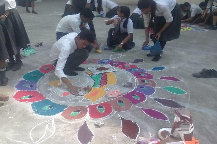 Ram Lakhan Bhatt International School-Rangoli
