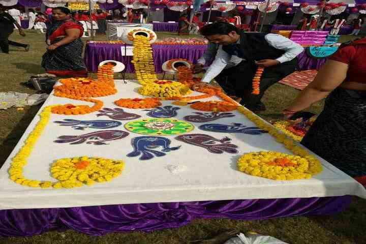 Rameshwaram International Academy - Flower Rangoli