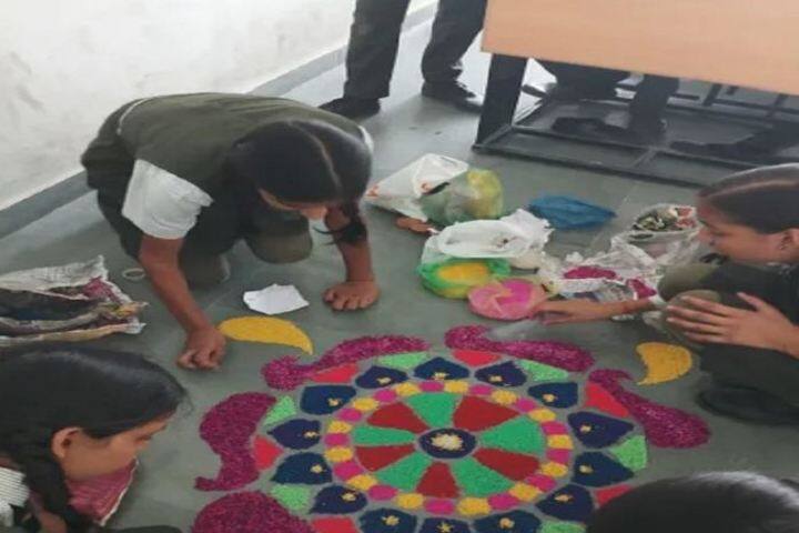 Ramkali Buddhilal Sahu Shikshan Sansthan-Rangoli