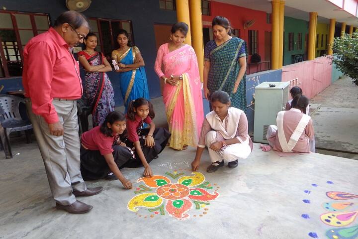 Reliance Academy- Rangoli Compeition