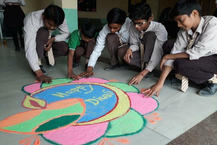 S S S Gurukul School- Rangoli Competition