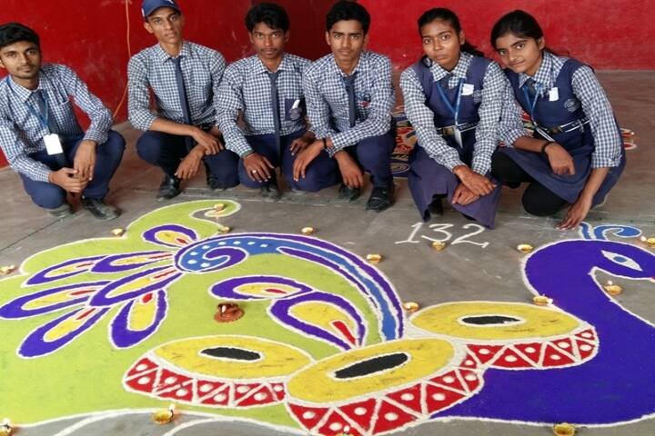 Sacred Heart School-Rangoli Competition