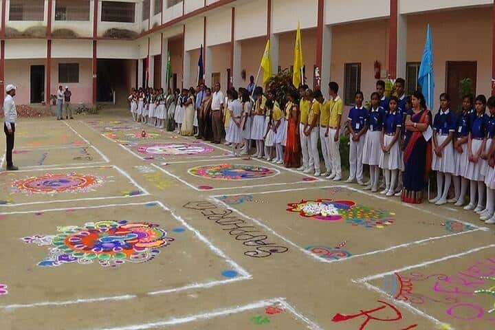 Sarvoday Pulic School-Rangoli