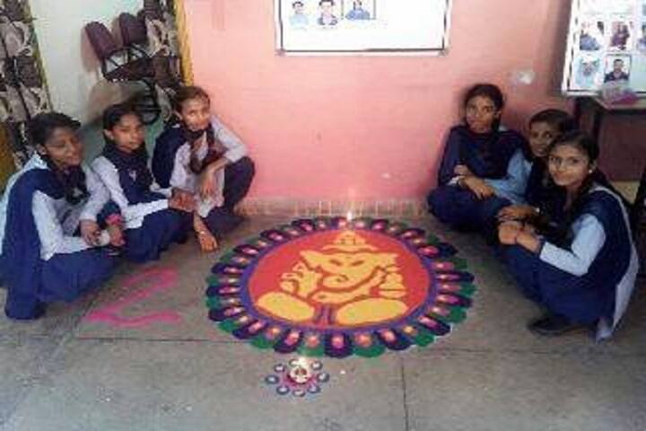Government High School-Rangoli competition