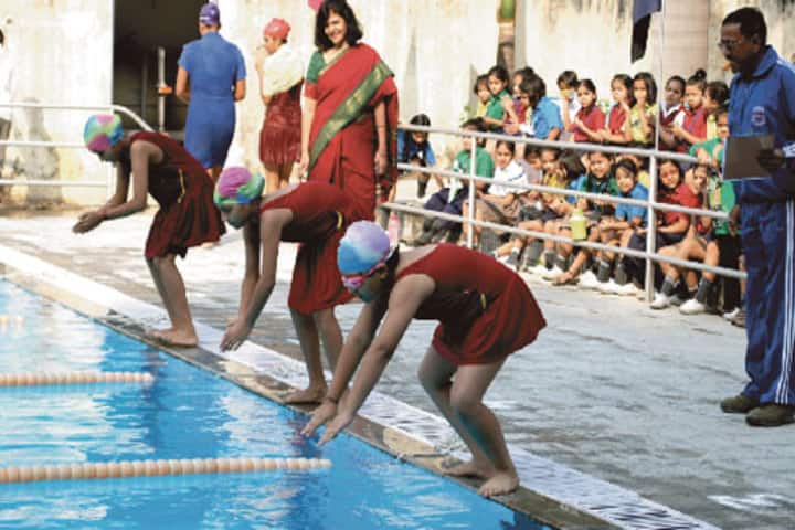 Seth M R Jaipuria School-Swimming