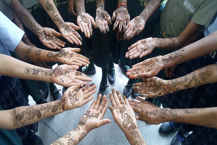 Shanti Devi Memorial Public School-Mehandi Competition