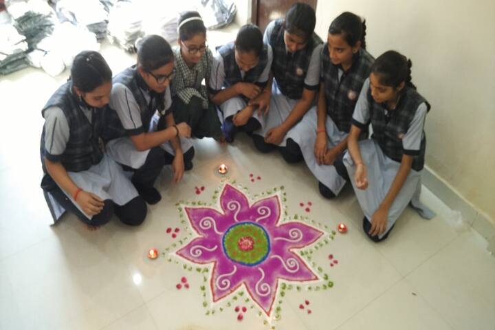Shanti Devi Memorial Public School-Rangoli Event