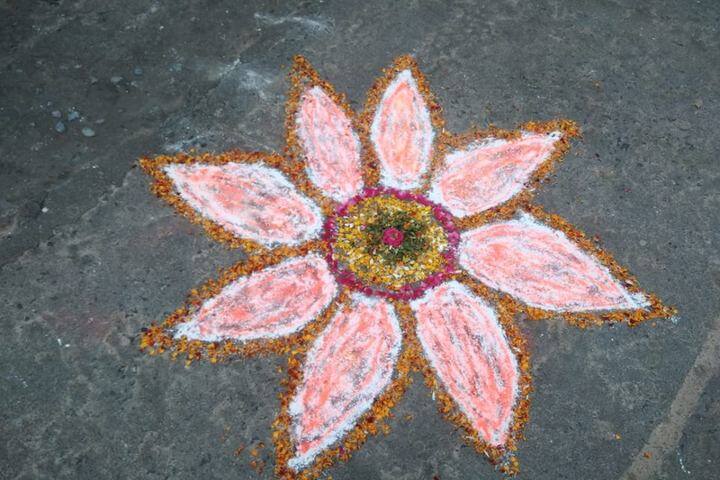 Sky Valley International School-Rangoli Event