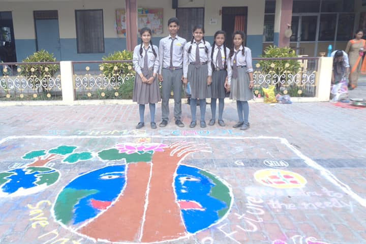 St Thomas School-Rangoli