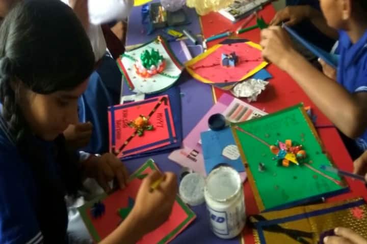 St Xaviers School-Rakhi Making Competition